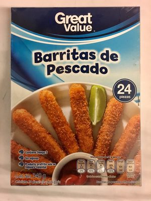 Barritas de pescado, Great Value,