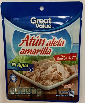ATUN ALETA AMARILLA EN AGUA